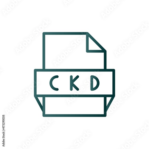 Ckd Line Gradient Vector Icon Design