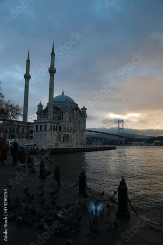 Ortakoy Mosque, Istanbul, Turkey, December 2021. © Olga Tkacheva