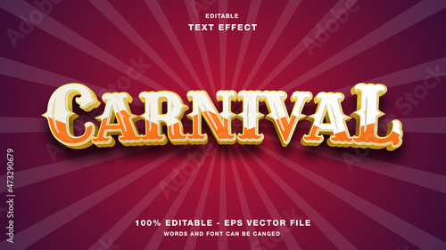 Carnival Editable Text Effect