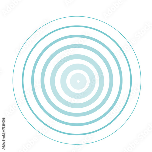 circles from drops of water vector illustration
