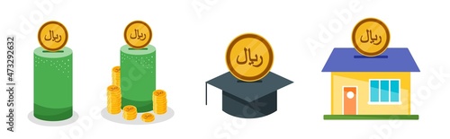 Saving Saudi Riyal Money Set