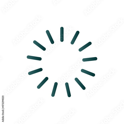 Brightness Line Gradient Vector Icon Design