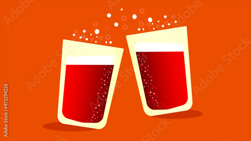 a glass of cola