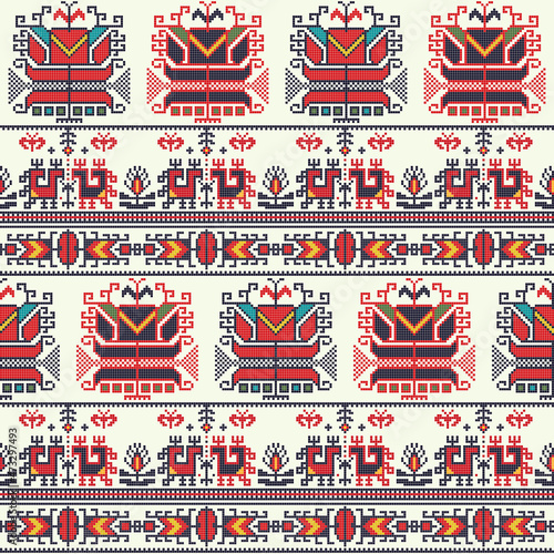 Bulgarian embroidery pattern 15