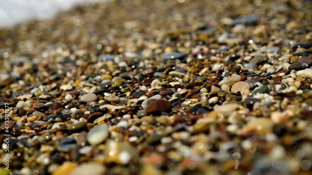 Pebble stones on the beach. Selective focus. Pebble stones on the beach. Selective focus.