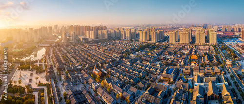 Fotografia Aerial photography of the ancient city of Jimo, Qingdao