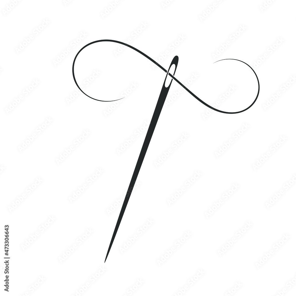 Sewing Needle And Thread Vector Art, Icons, and Graphics for Free