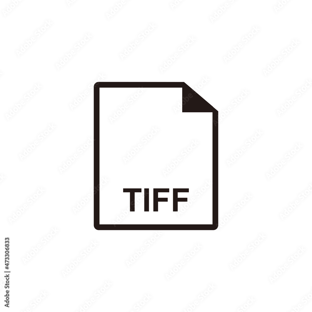 TIFF document icon vector illustration symbol TIFF document icon vector illustration symbol