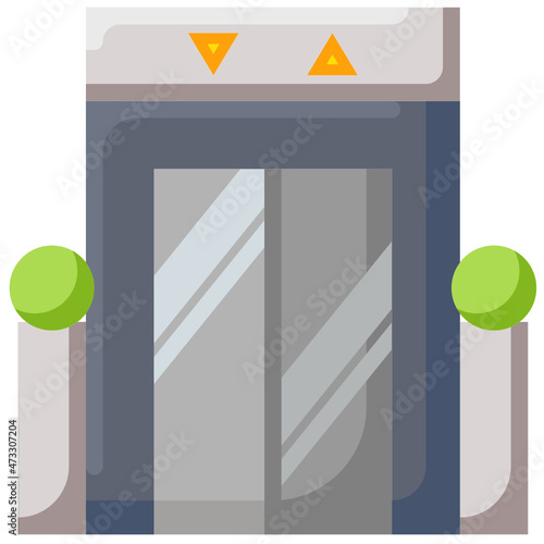 lift flat icon
