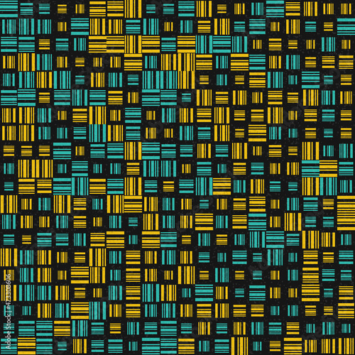 Abstract Geometric Pattern generative computational art illustration