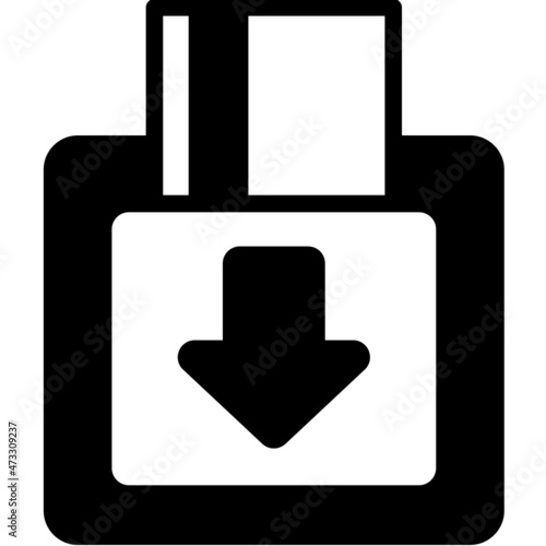 keycard solid line icon