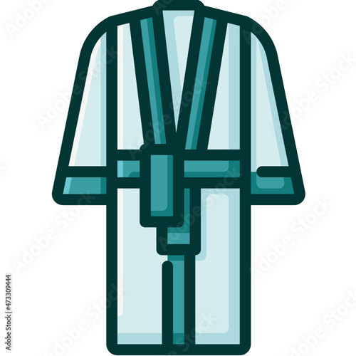 bathrobe Two Tone icon