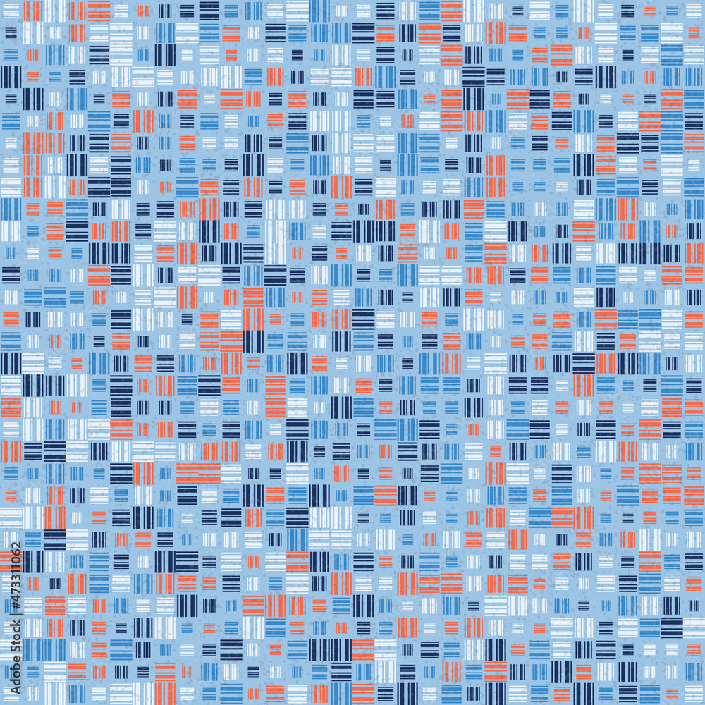 Fototapeta premium Abstract Geometric Pattern generative computational art illustration