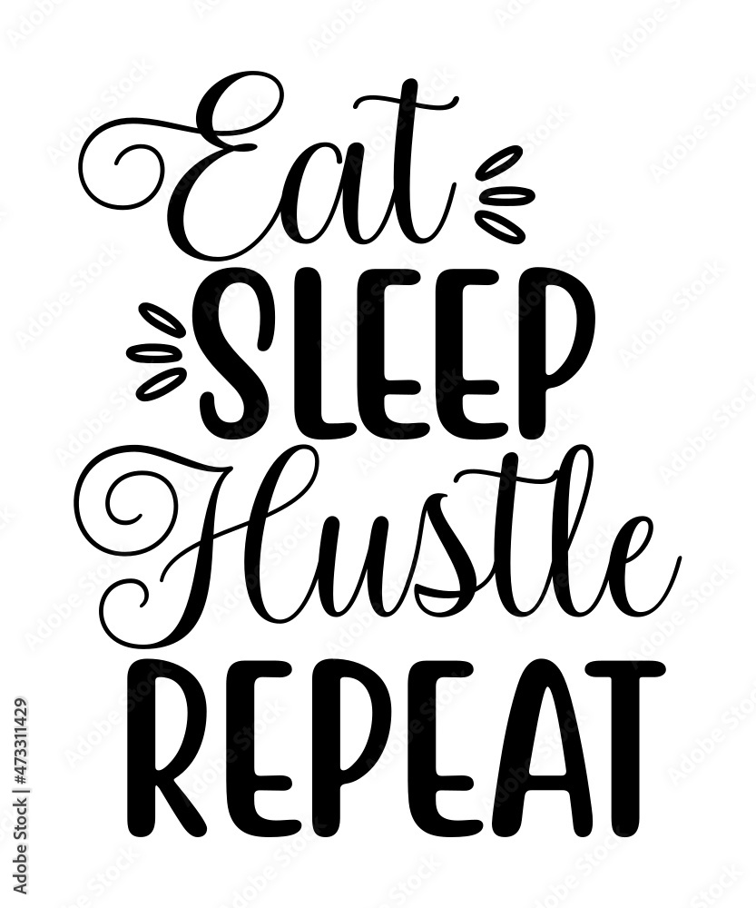 Naklejka premium Hustle svg tshirt design,