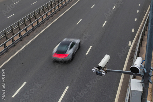 Εκτύπωση καμβά radar catch speed limit speeding ticket driving fine photo