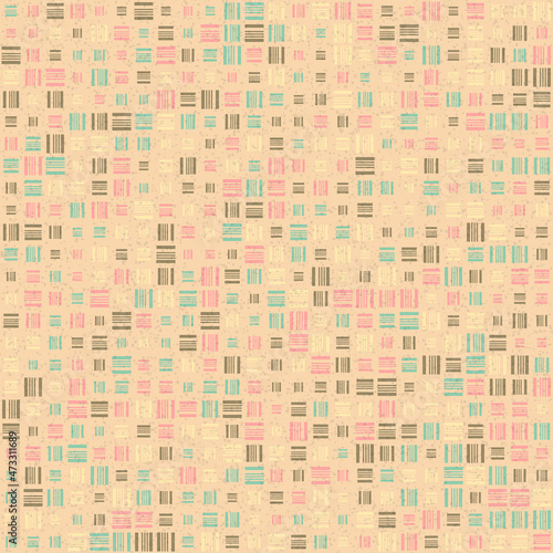 Abstract Geometric Pattern generative computational art illustration