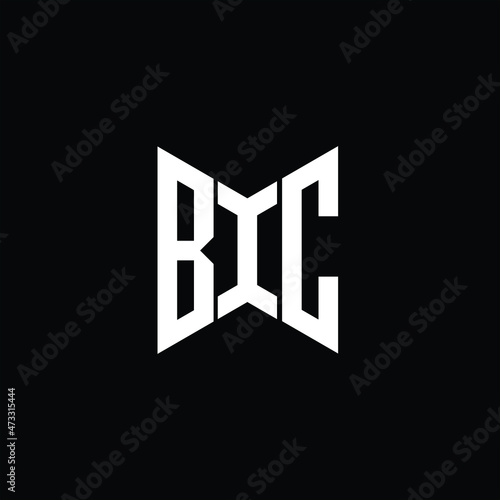 BIC letter logo creative design. BIC unique design