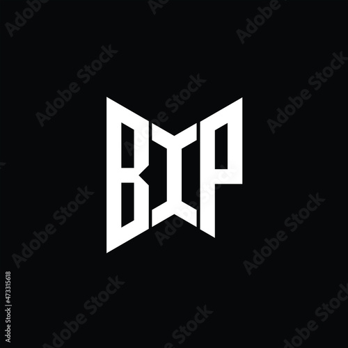 BIP letter logo creative design. BIP unique design