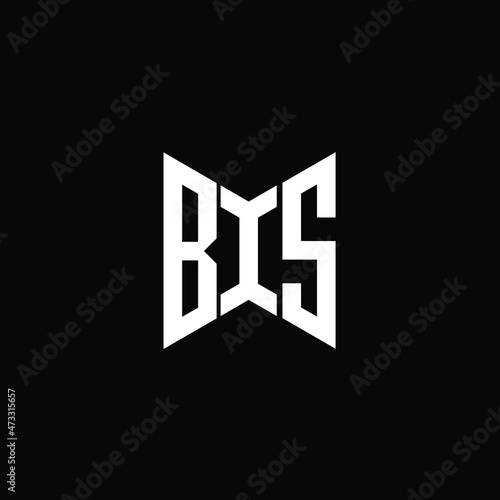 BIS letter logo creative design. BIS unique design photo