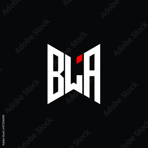 BLA letter logo creative design. BLA unique design