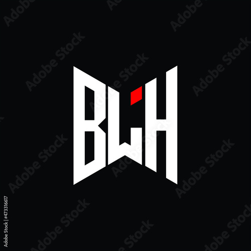 BLH letter logo creative design. BLH unique design photo