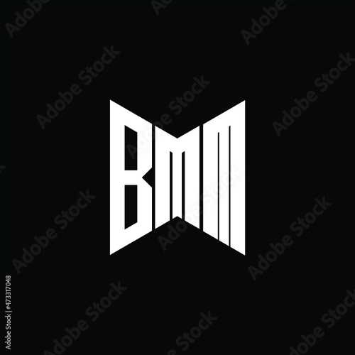 BMM letter logo creative design. BMM unique design