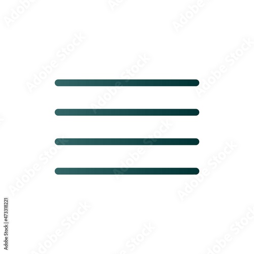 Justify Text Line Gradient Vector Icon Design