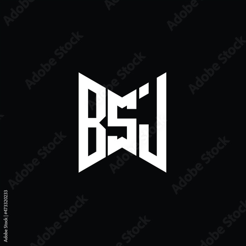 BSJ letter logo creative design. BSJ unique design photo