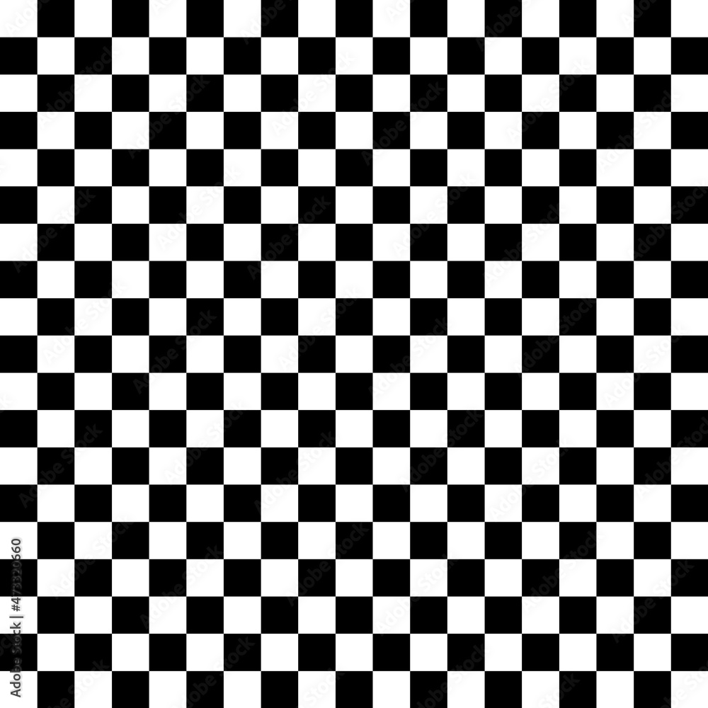 Fototapeta premium Checker chess square abstract black and white background vector
