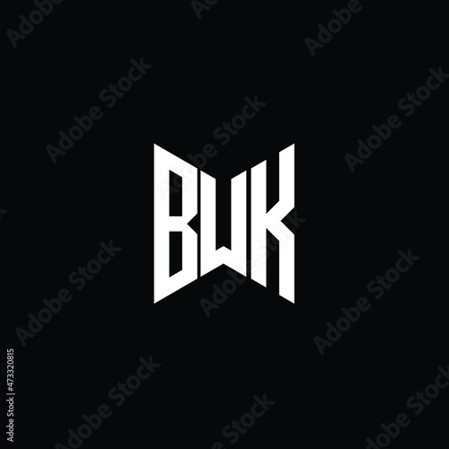 BUK letter logo creative design. BUK unique design