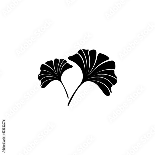 Ginko leaf logo design template