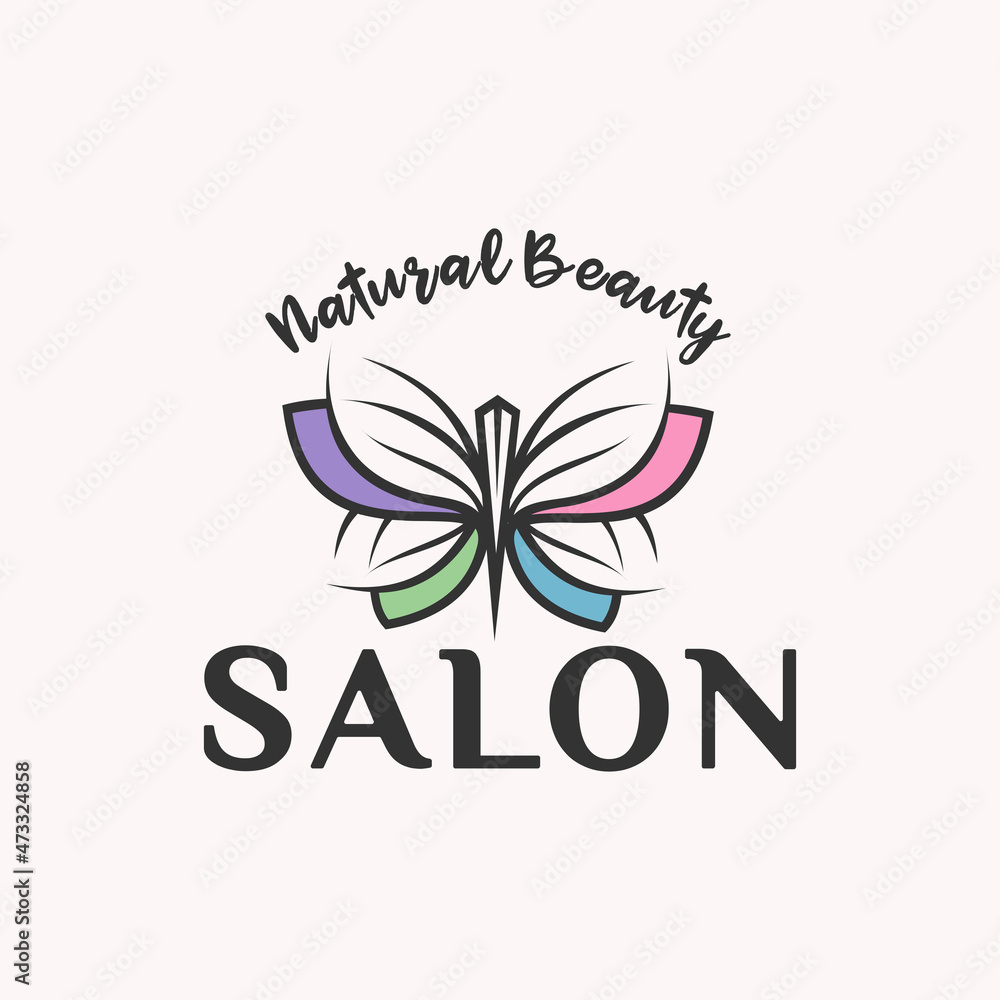 Obraz premium butterfly logo