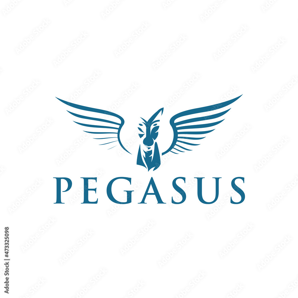Pegasus logo or winged horse Pegasus logo or winged horse