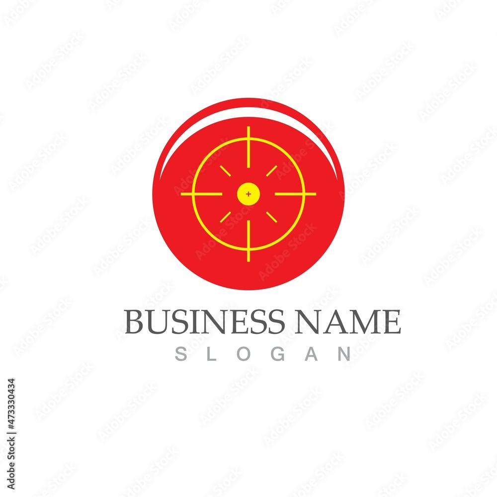 Target icon vector ilustration template Target icon vector ilustration template