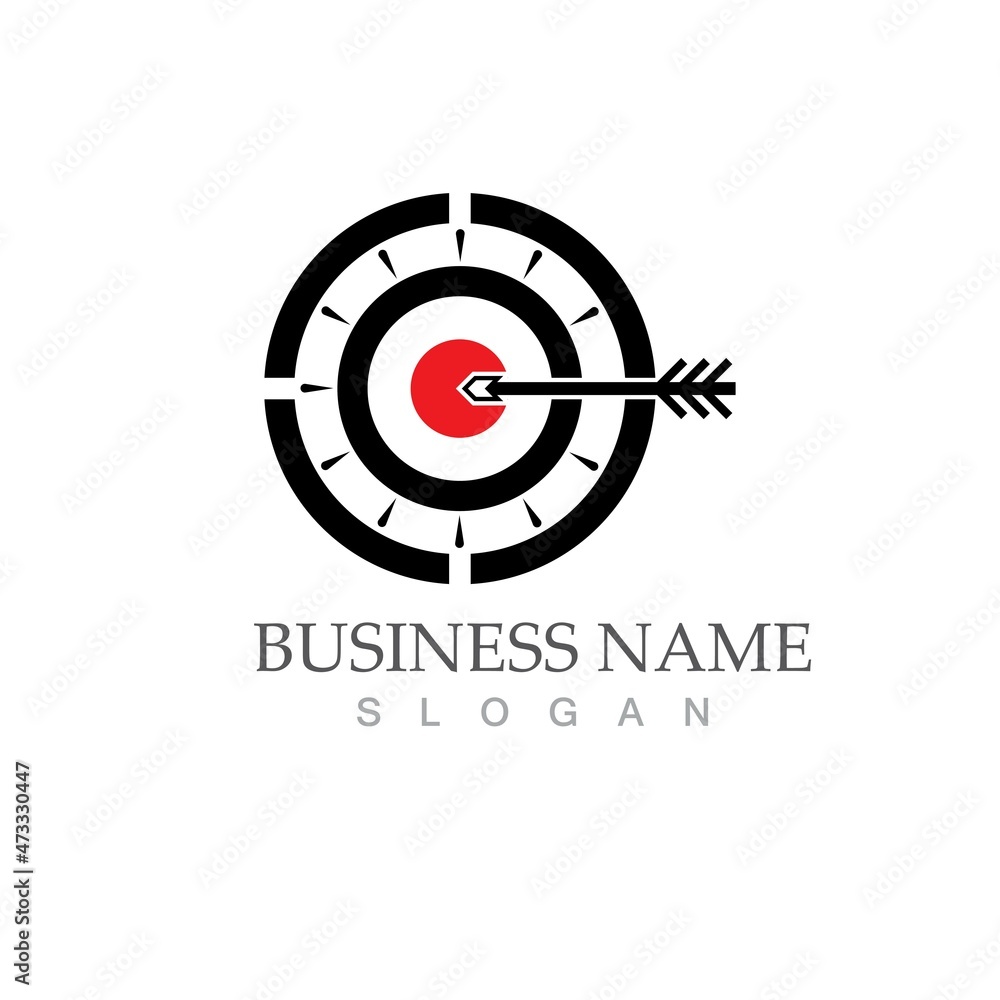 Target icon vector ilustration template Target icon vector ilustration template