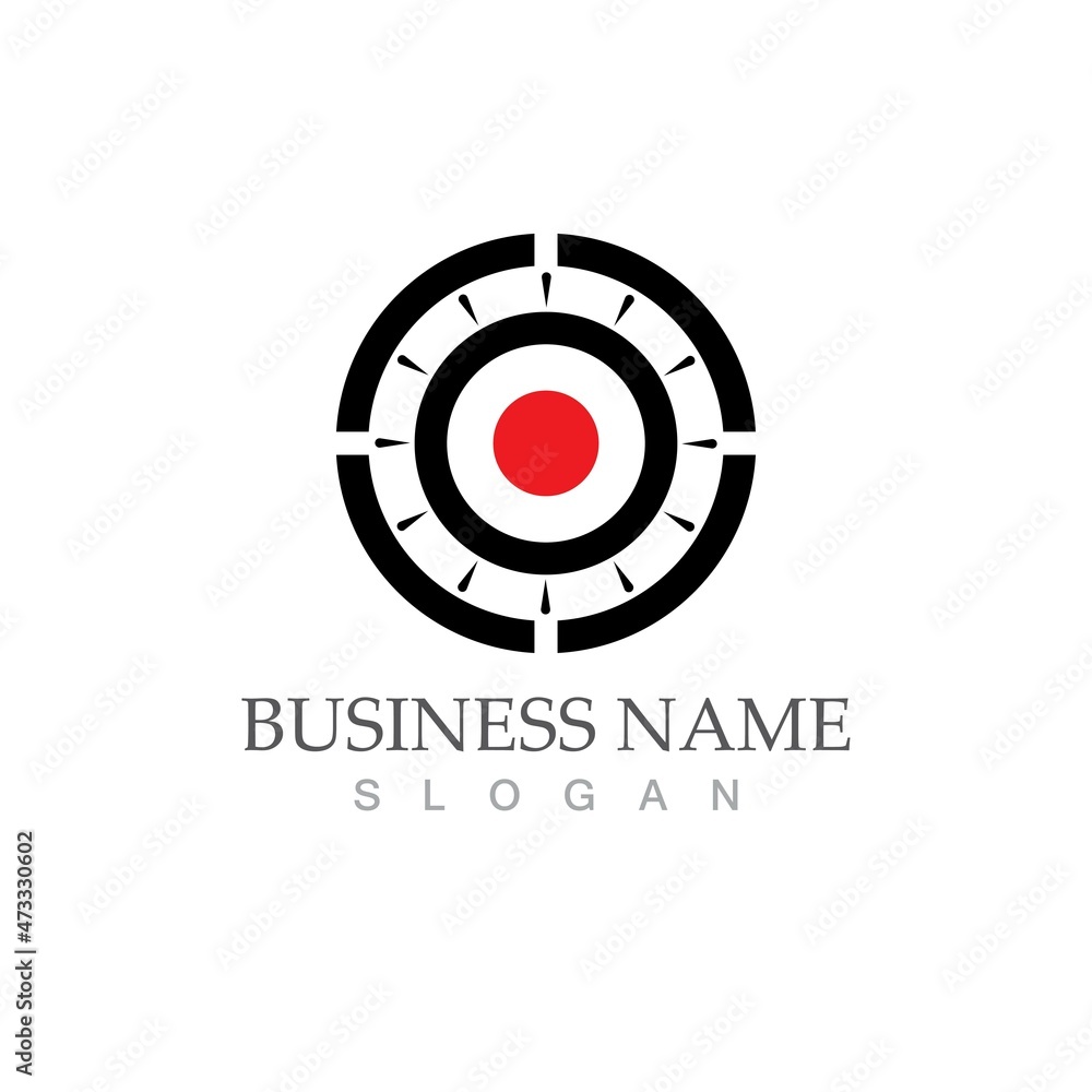 Target icon vector ilustration template Target icon vector ilustration template