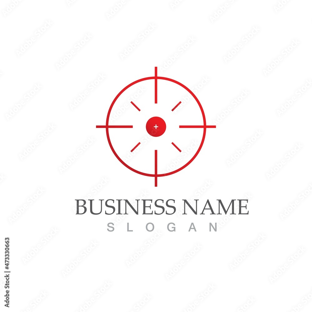 Target icon vector ilustration template Target icon vector ilustration template