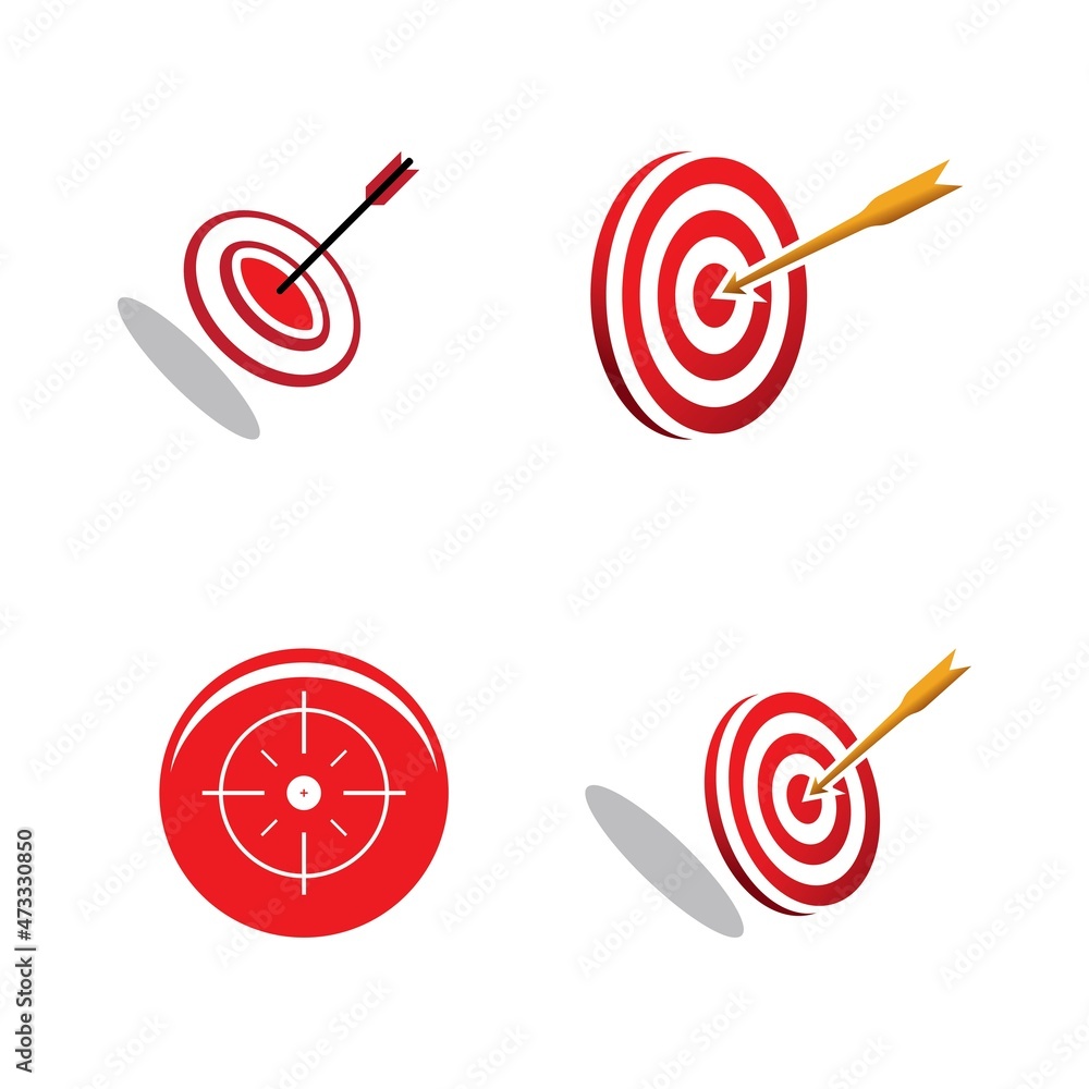 Target icon vector ilustration template Target icon vector ilustration template