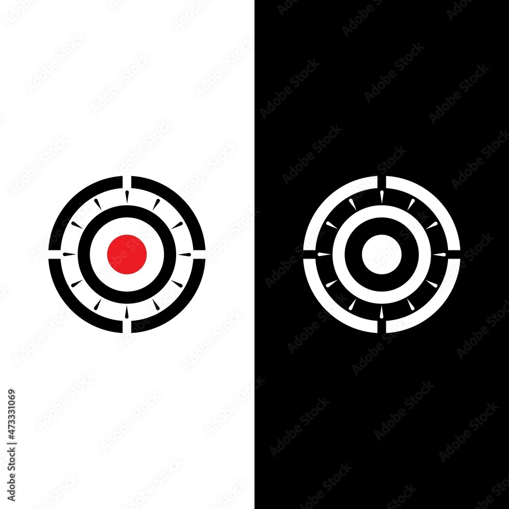 Target icon vector ilustration template Target icon vector ilustration template