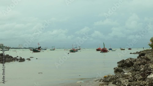 boats on the beach