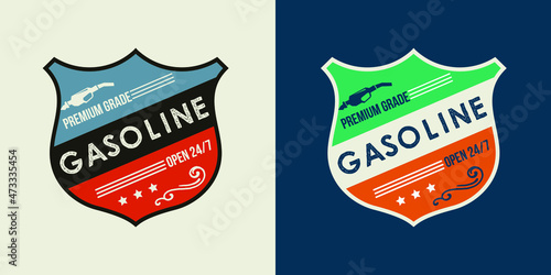 Motor Oil Vintage Print Artwork. Editable Vector File