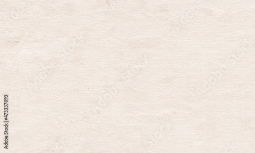 Texture of old organic light cream paper, background for design with copy space text or image. Recyclable material, has small inclusions of cellulose