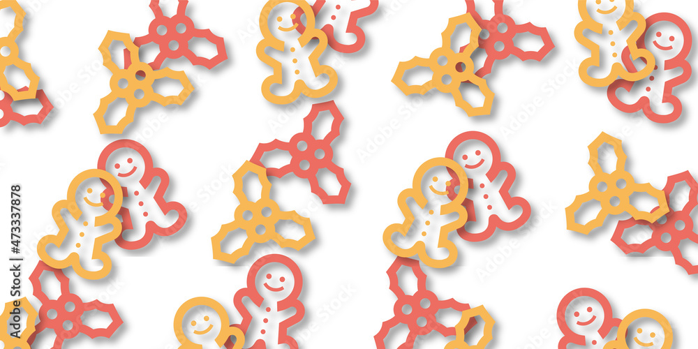 Obraz premium Christmas pattern background wallpaper (Christmas Item series,shadowed version,JPEG)