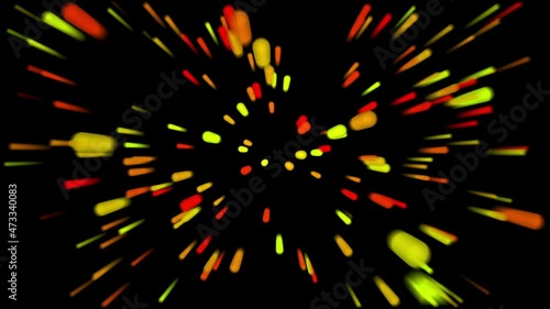 Colorful fireworks dark abstract background.