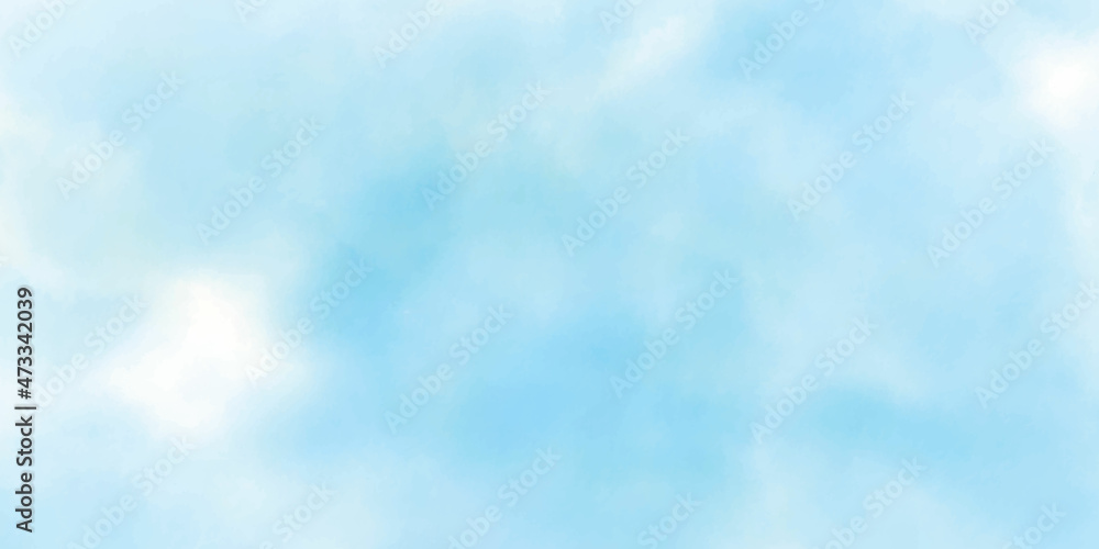 Blue sky and clouds watercolor in soft pale vintage style
Blue sky and clouds watercolor in soft pale vintage style