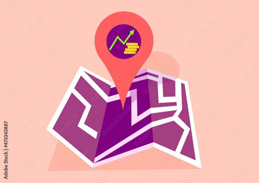 Illustration about finding good and suitable investment in stock market and other financial markets, finding best route to invest money Illustration about finding good and suitable investment in stock market and other financial markets, finding best route to invest money