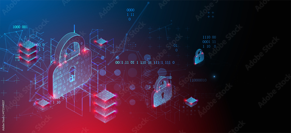 Personal data security Illustrates cyber data or information privacy idea. Color abstract internet technology. Personal data security Illustrates cyber data or information privacy idea. Color abstract internet technology.