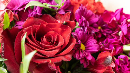 bouquet of pink roses