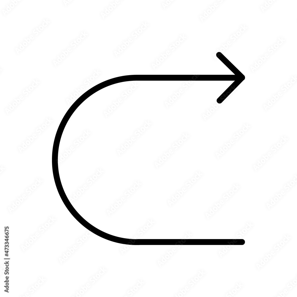 Line Icon Arrow, Direction, Design, Web In Simple Style. Vector sign in a simple style isolated on a white background. Original size 64x64 pixels. Line Icon Arrow, Direction, Design, Web In Simple Style. Vector sign in a simple style isolated on a white background. Original size 64x64 pixels.