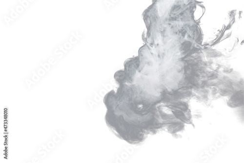 Steam isolated on a white background.